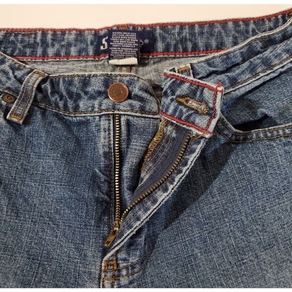 SO Vintage Y2K Flare Medium Wash High Rise Jeans Womens Junior Size 7 Long - Picture 8 of 11